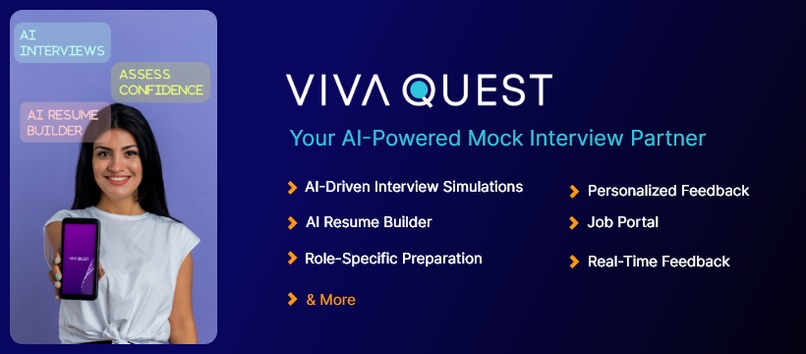 Viva Quest - Online AI Interview Practice Platform – screenshot 1