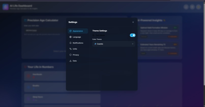 AI Life Dashboard - Precision Age Calculator – screenshot 3