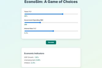EconoSim: A Game of Choices