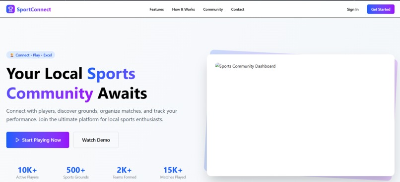 SportConnect – screenshot 1