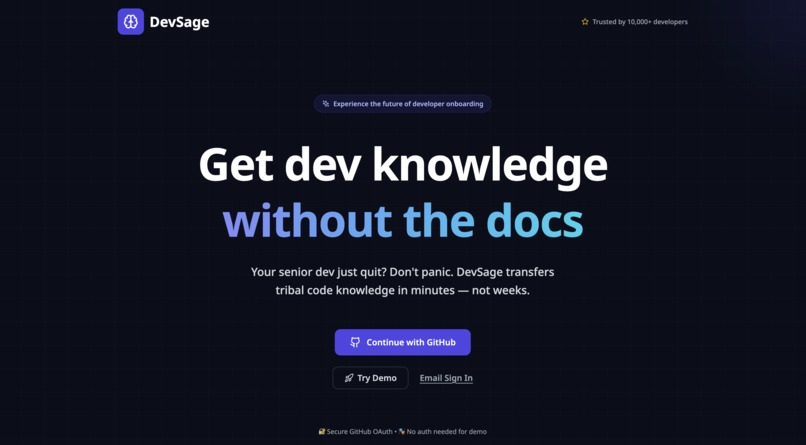 DevSage – screenshot 1