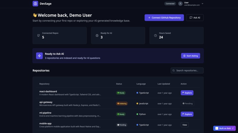 DevSage – screenshot 2