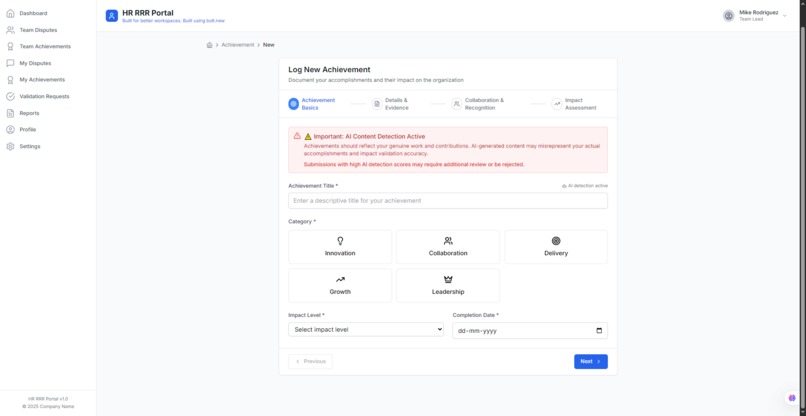 HR RRR – screenshot 2