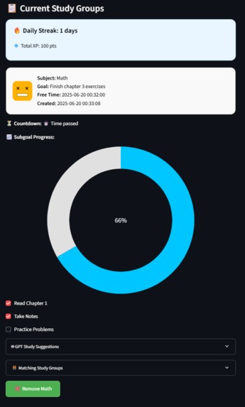 StudySync: Virtual Study Group Organizer – screenshot 3