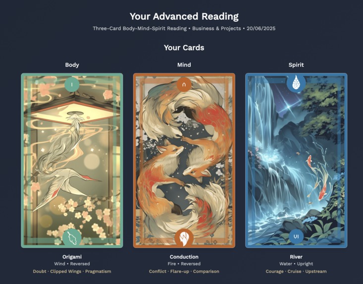 Echoes Of Dawn – Digital Oracle Experience – screenshot 3