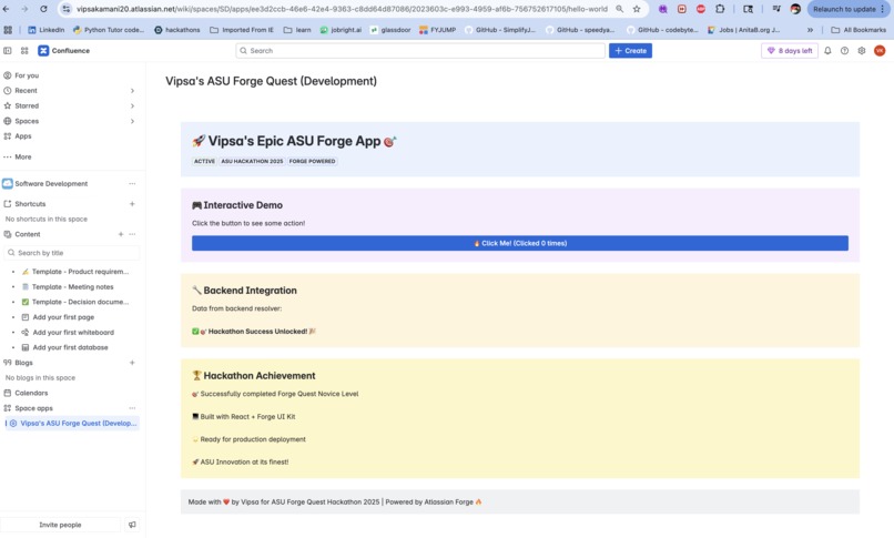 Atlassian-forge-quest-hackathon – screenshot 1