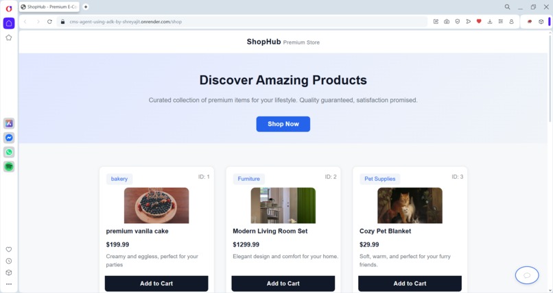 Keynote CMS – screenshot 1
