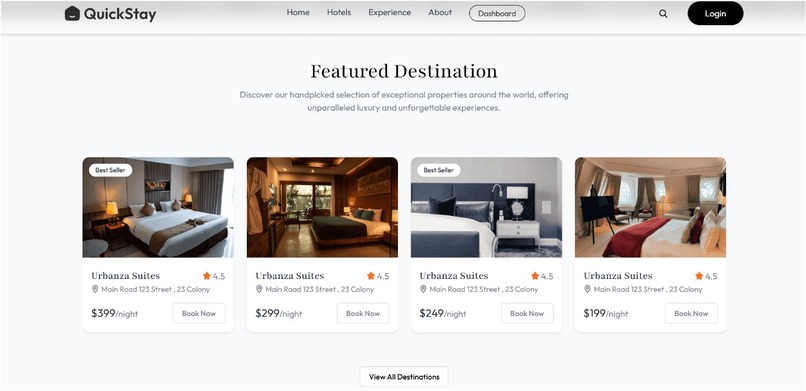 Quick-Stay Hotel Management System – screenshot 3