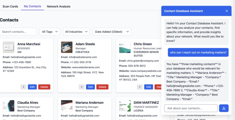 AWSome Scanner: AI Business Network Analyzer – screenshot 2