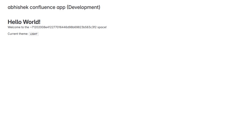 abhishek confluence app – screenshot 1