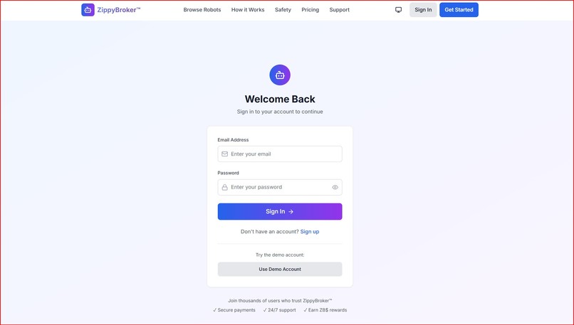 P2P Robot Broker - ZippyBroker v2 (One Shot) – screenshot 3