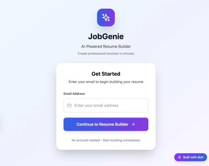 JobGenie – AI-Powered Resume + Job Pitch Generator – screenshot 3
