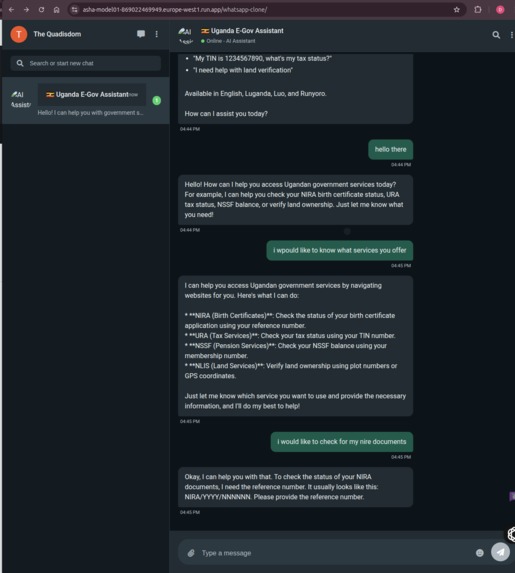 E-Govt WhatsApp Helpdesk – screenshot 1