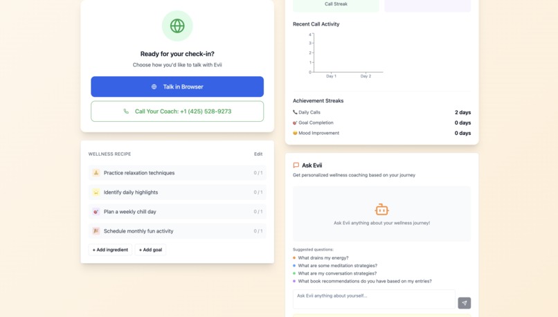 Evii is your daily AI voice coach that calls you every day. – screenshot 8