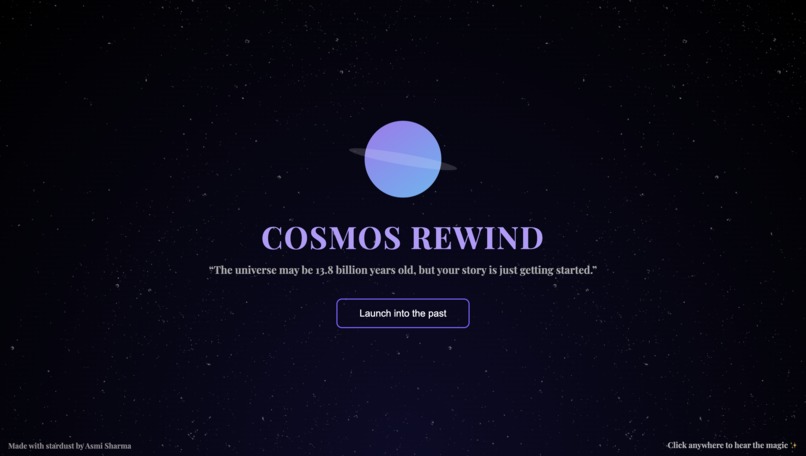 COSMOS REWIND – screenshot 1