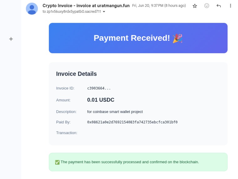crypto invoice creator – screenshot 9