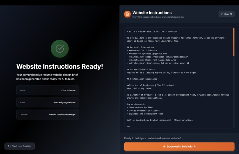 resume-site.md – screenshot 4