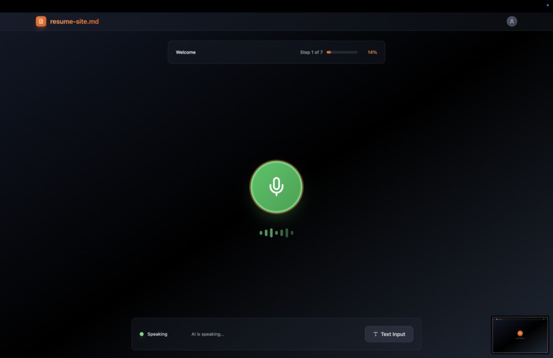 resume-site.md – screenshot 2
