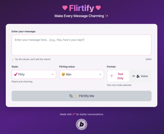 Flirtify My message – screenshot 4