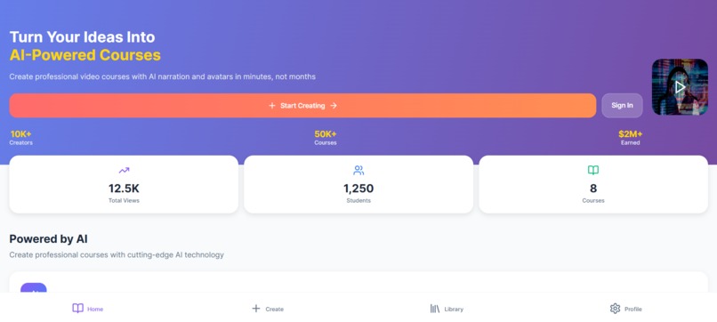 AI Course Wizard – screenshot 1
