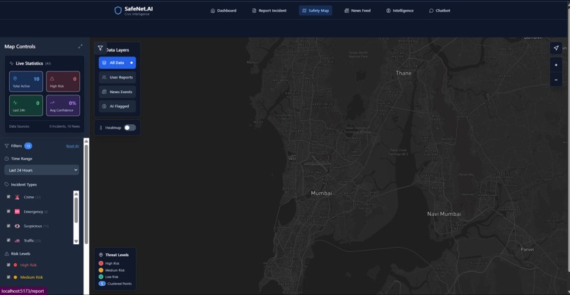 SafeNet.AI – Real-Time LLM-Powered Civic Safety Intelligence – screenshot 6