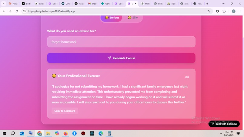 Epic Excuse – screenshot 1