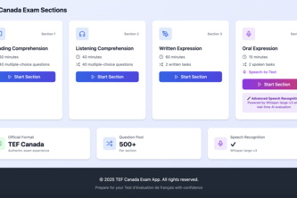 TEF Canada Exam Prep