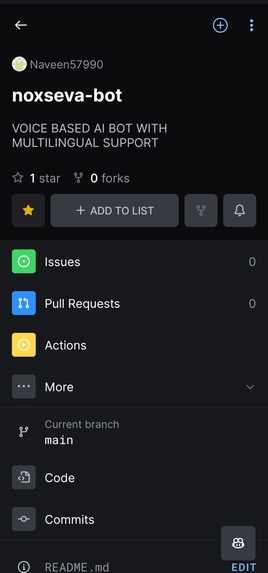 NOXSEVA BOT – screenshot 1