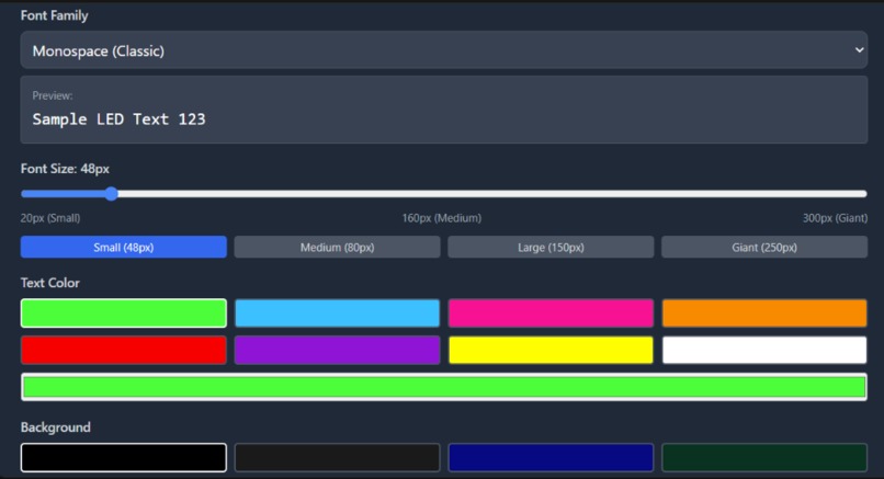 ChatBoard LED Scroller Application – screenshot 3