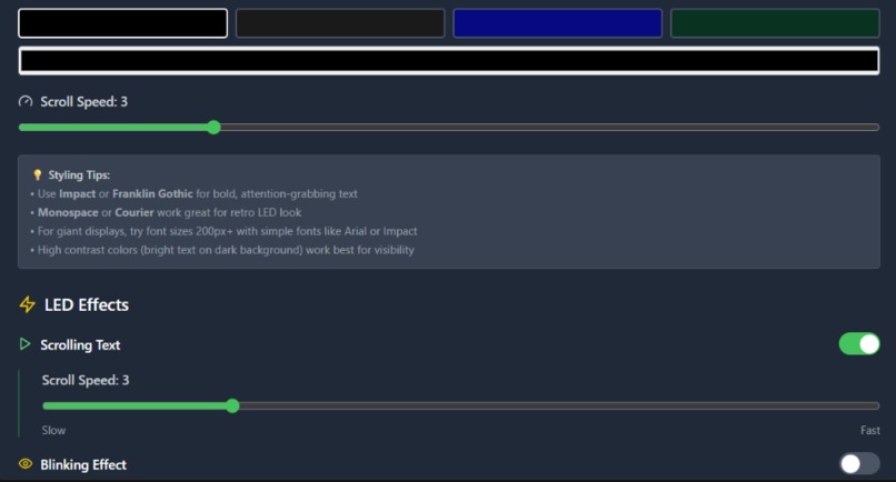 ChatBoard LED Scroller Application – screenshot 4