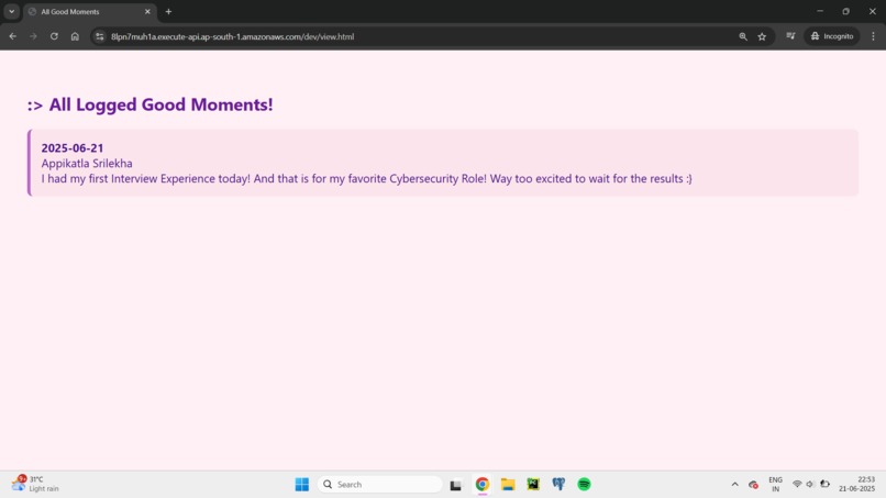 SmileStack: A Day-to-Day Good Moments Logger – screenshot 3