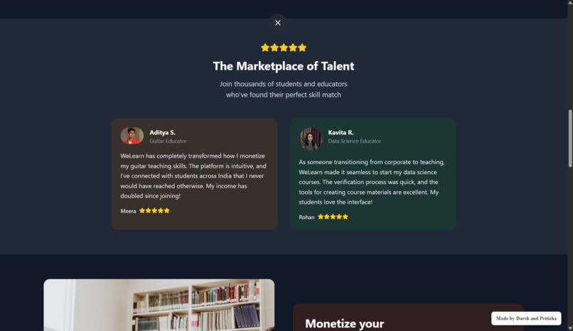 WeLearn | Skill Selling and Learning Platform – screenshot 3