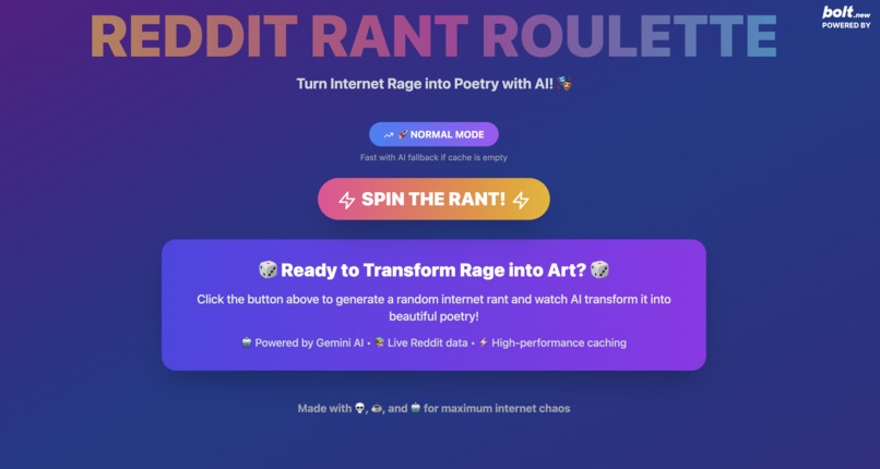 Reddit Rant Roulette – screenshot 1