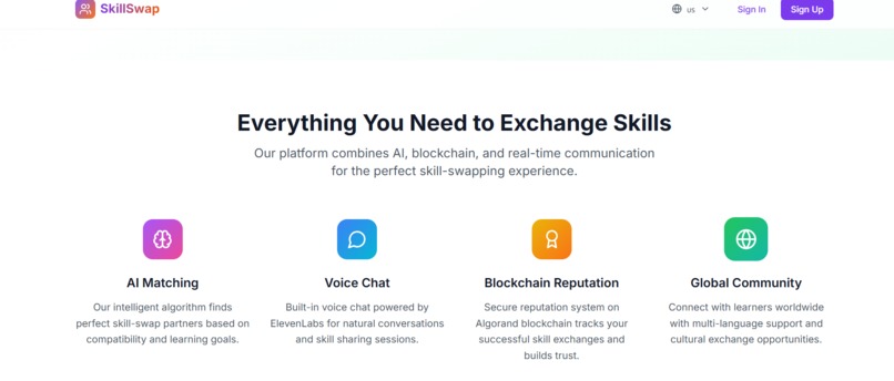 SkillSwap – screenshot 2