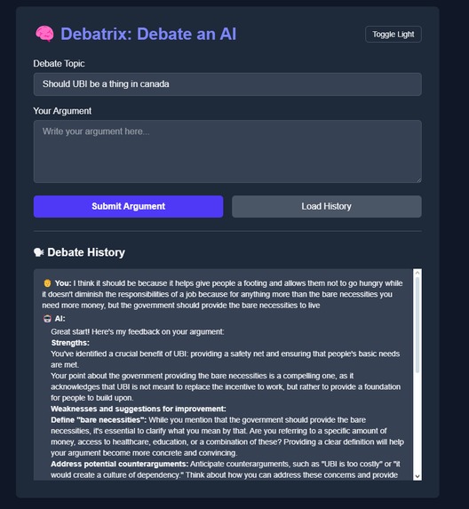 Debatrix – screenshot 1
