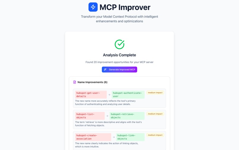 MCP Improver – screenshot 4