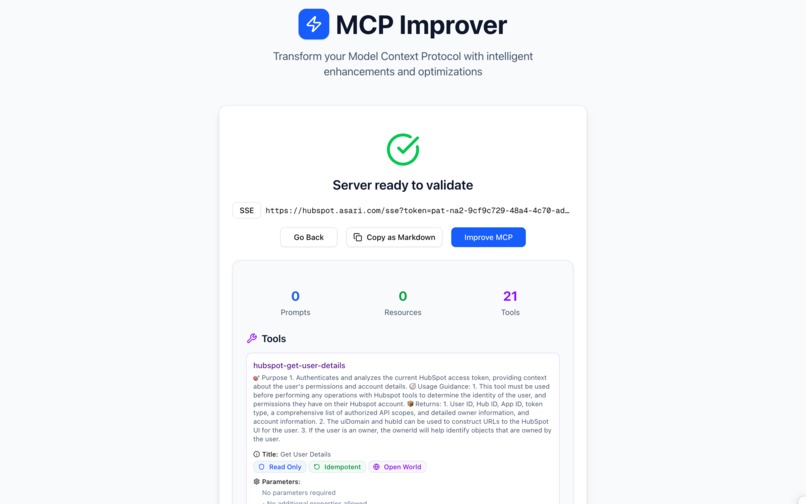MCP Improver – screenshot 5