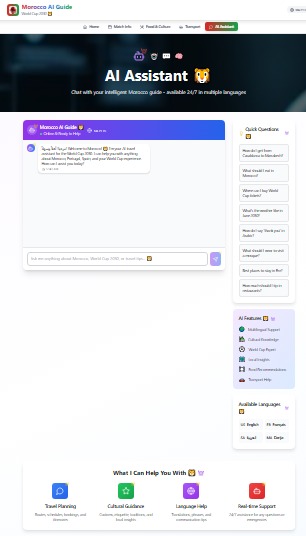 Morocco AI Guide – Smart Travel for World Cup 2030 – screenshot 5