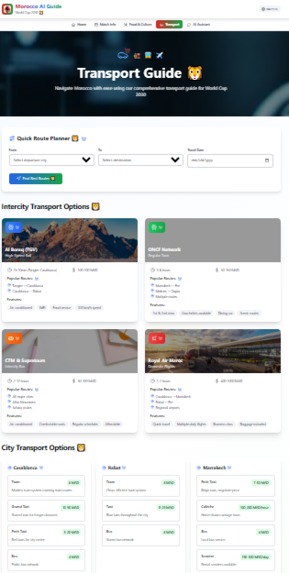 Morocco AI Guide – Smart Travel for World Cup 2030 – screenshot 4