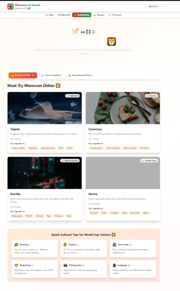 Morocco AI Guide – Smart Travel for World Cup 2030 – screenshot 3