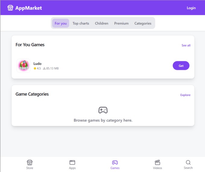 app store – screenshot 1