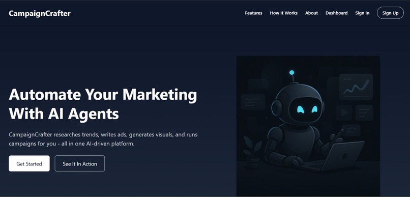 CampaignCrafter - AI-Powered Ad Campaign Generator – screenshot 1