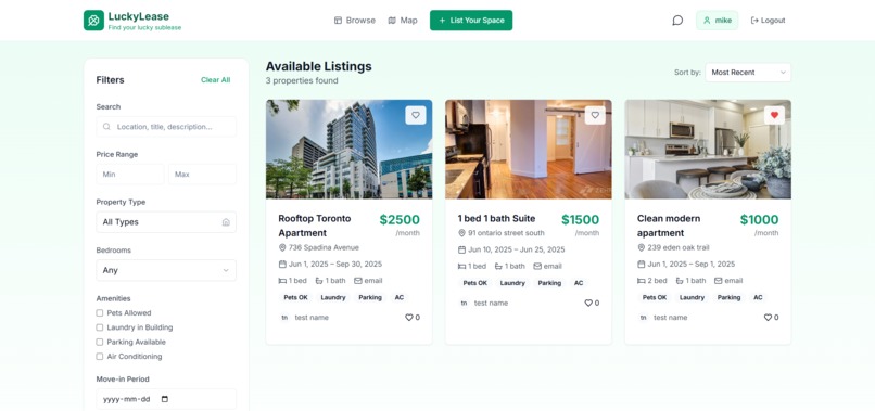 LuckyLease – screenshot 2