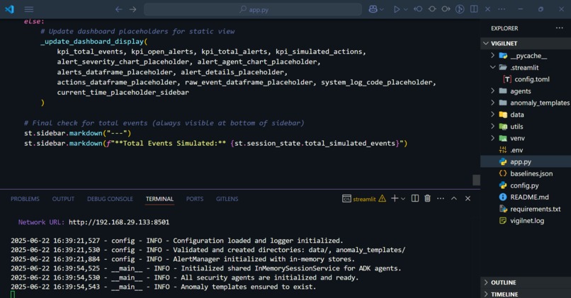 VigilNet: Your Intelligent Agent-Powered SIEM Dashboard – screenshot 2