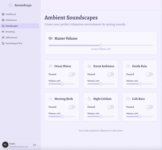 SereneSpace – screenshot 2