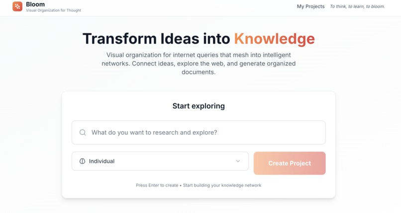 bloom.ai – screenshot 1