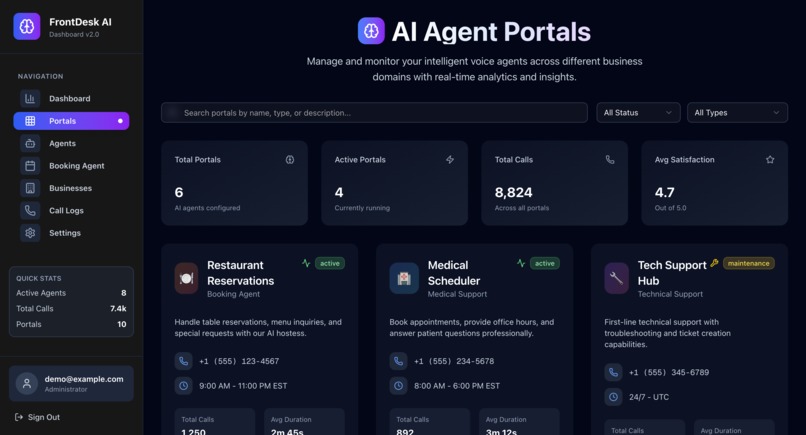 FrontDesk AI – screenshot 1