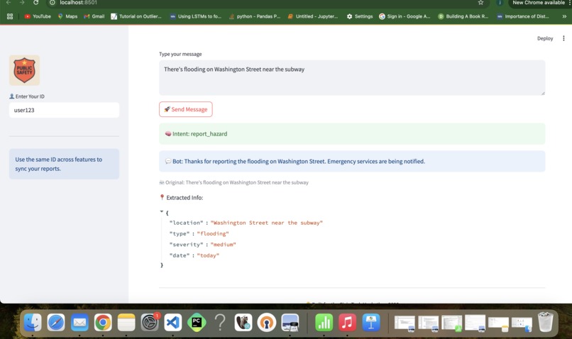 Indiana public safety bot  – screenshot 1
