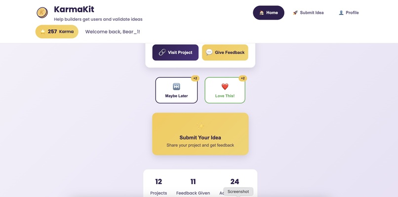 KarmaKit – screenshot 2