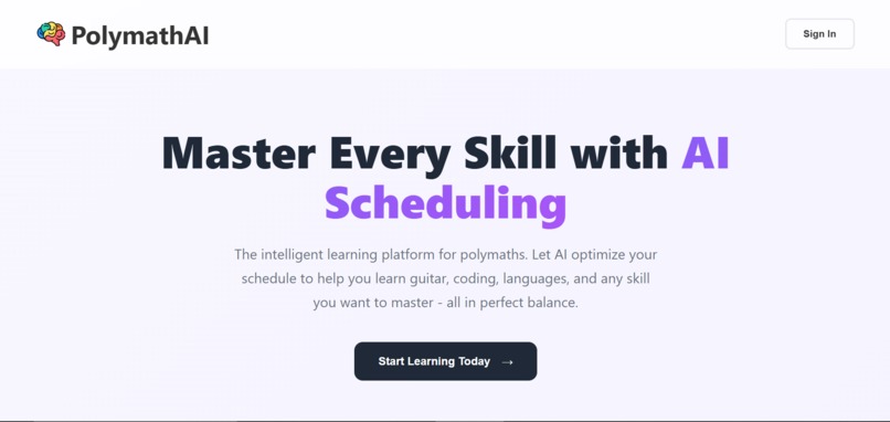 PolymathAI – screenshot 2